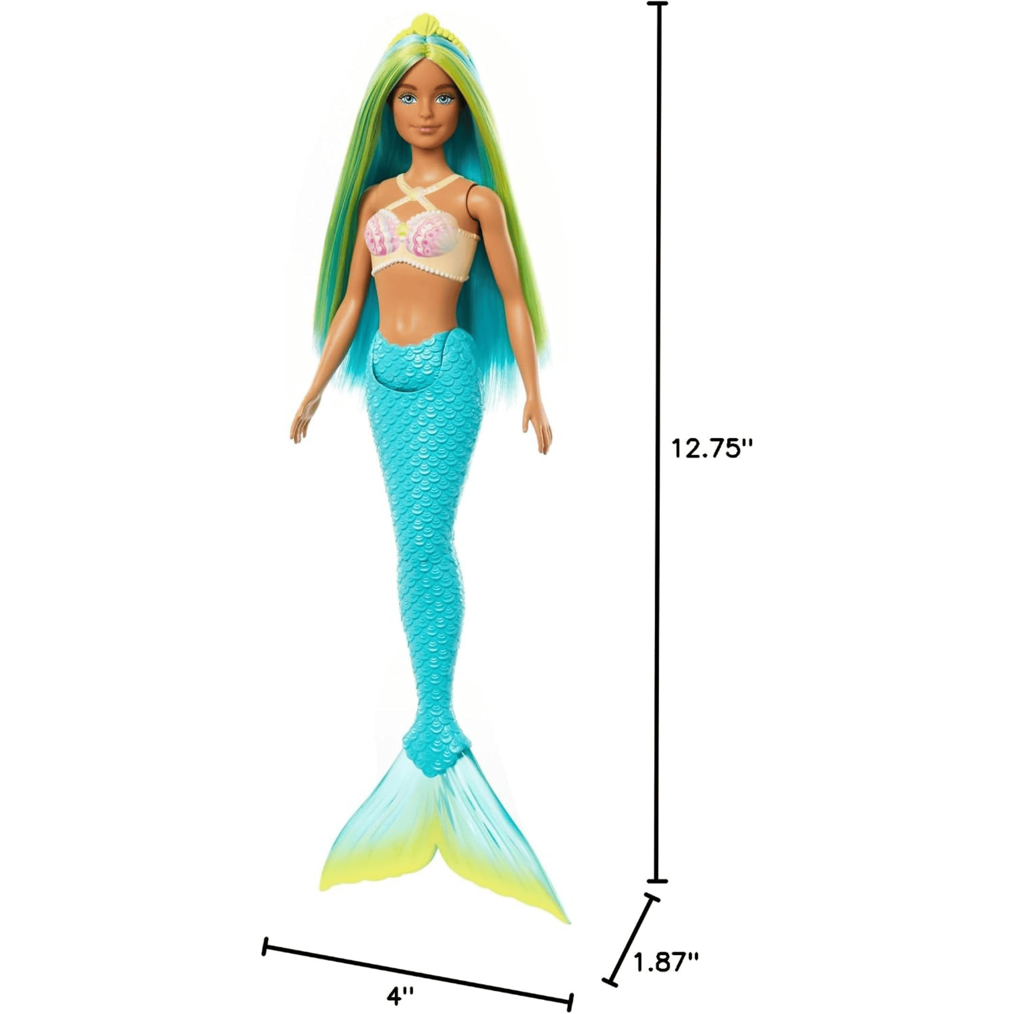 Barbie Muñeca De Sirenas Con Cabello De Fantasia Azul-6