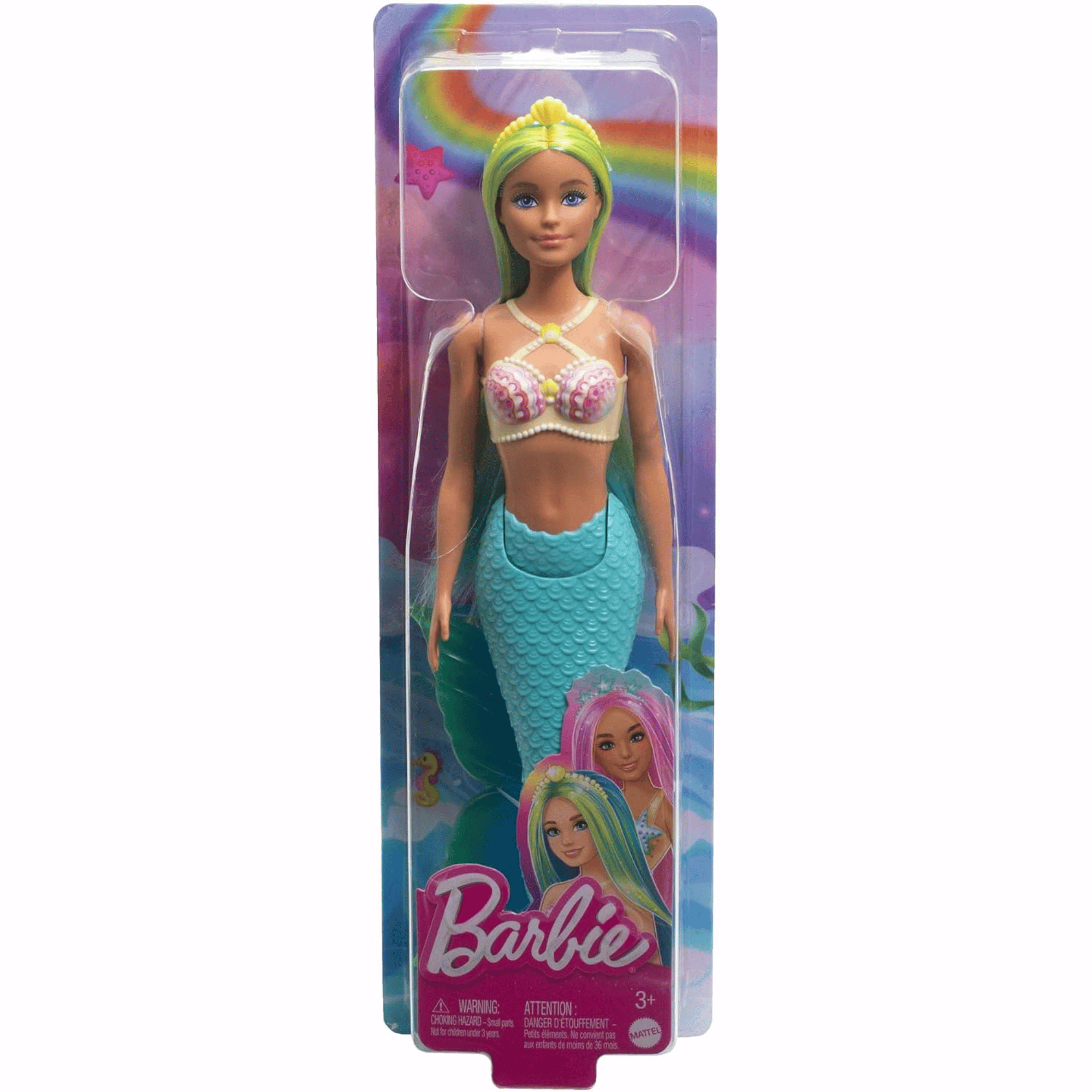 Barbie Muñeca De Sirenas Con Cabello De Fantasia Azul-7