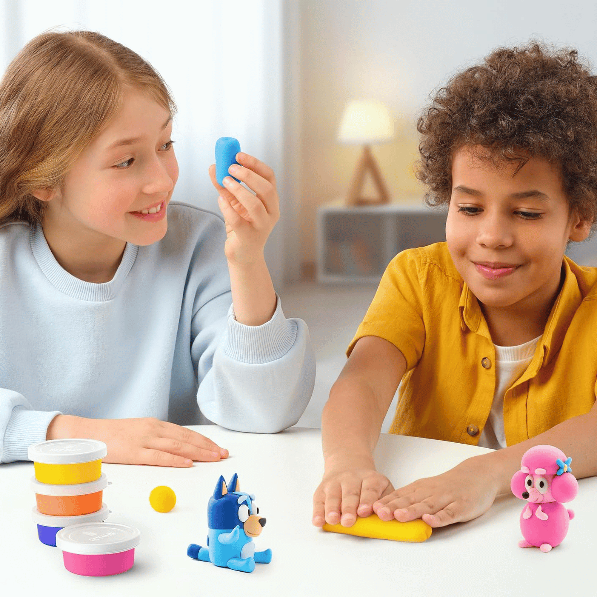 Hey Clay Set De Plasticinas Bluey Y Amigos Snickers-3