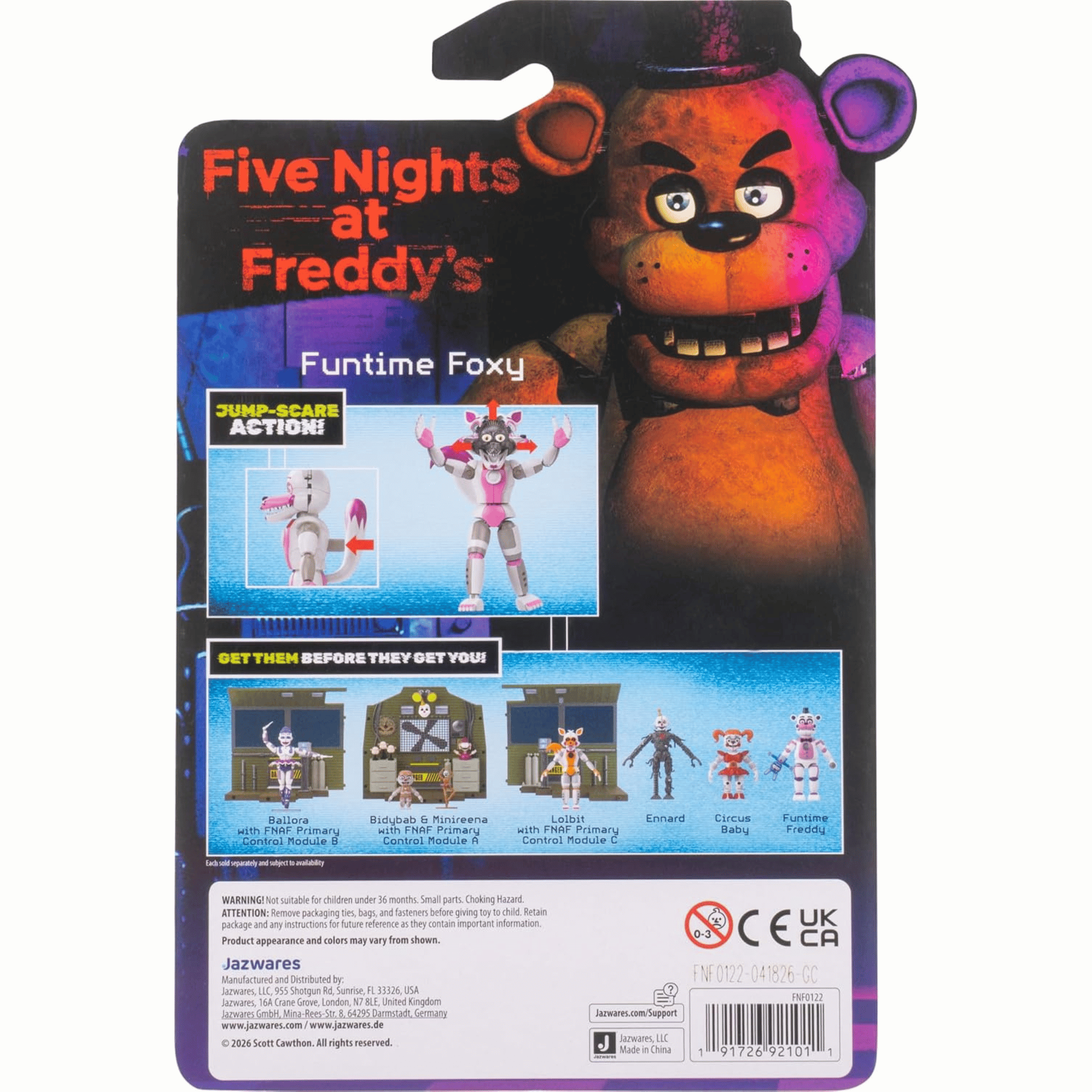 Five Nights at Freddy's Figura 13 Cm Funtime Foxy Articulada-5