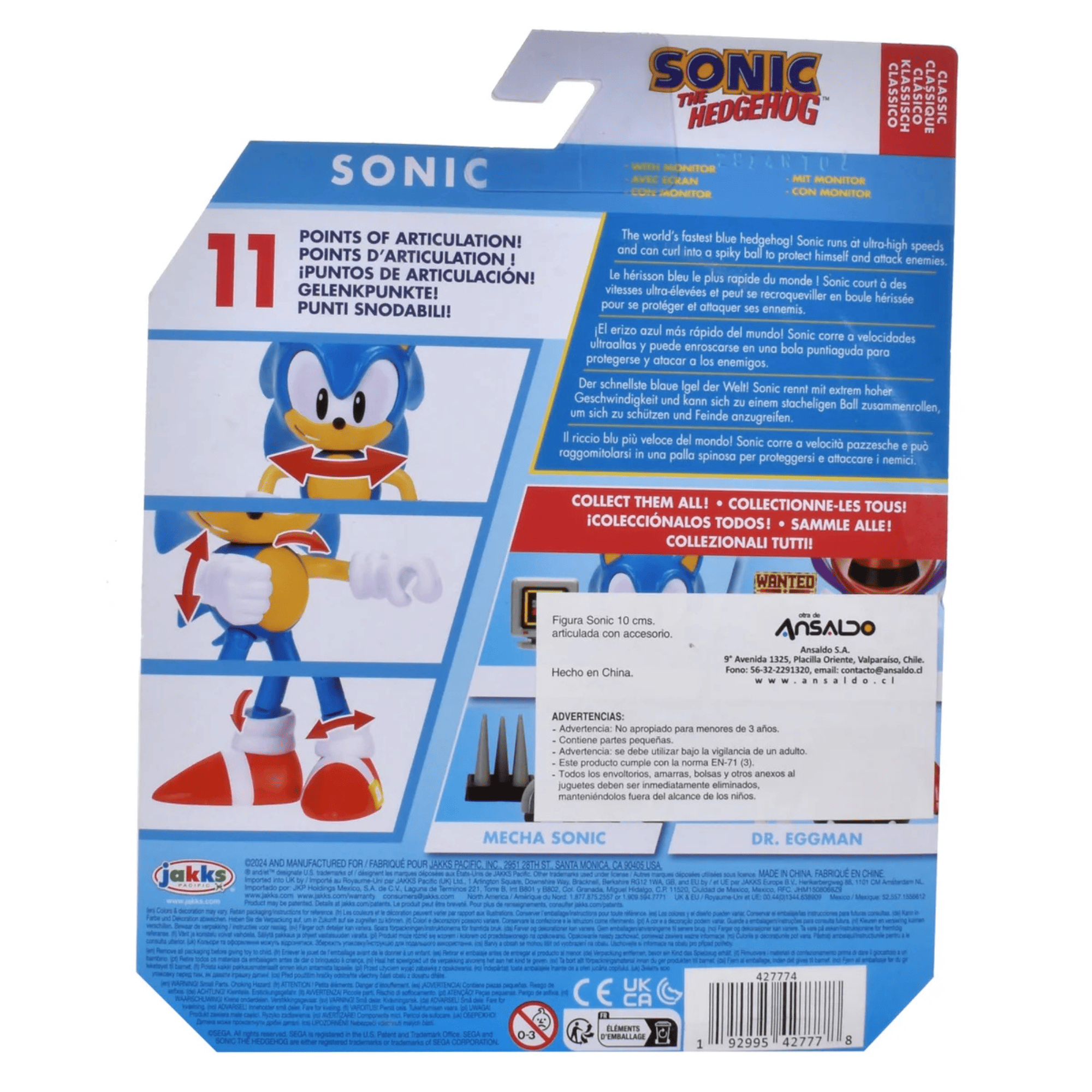 Sonic Figura Con Accesorio 10 Cm Sonic -5