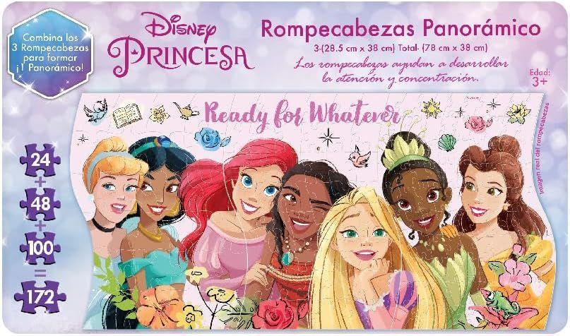 ROMPECABEZAS DISNEY PRINCESAS 3 EN 1 PANORAMICO-3