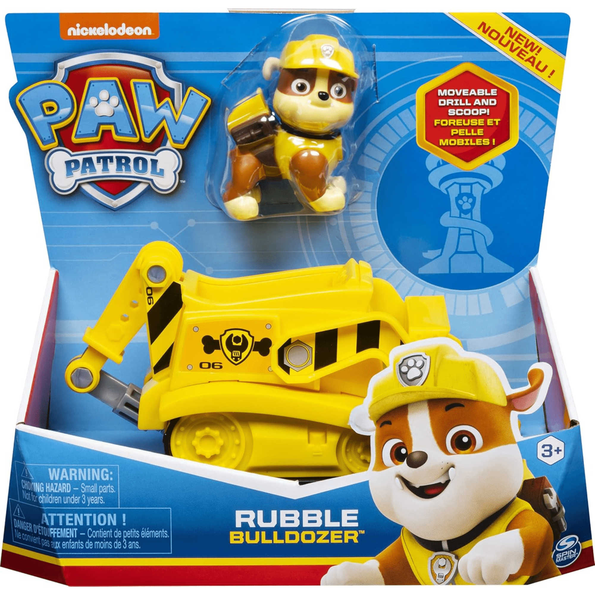 Paw Patrol Vehículo Básico con Figura Rubble-5
