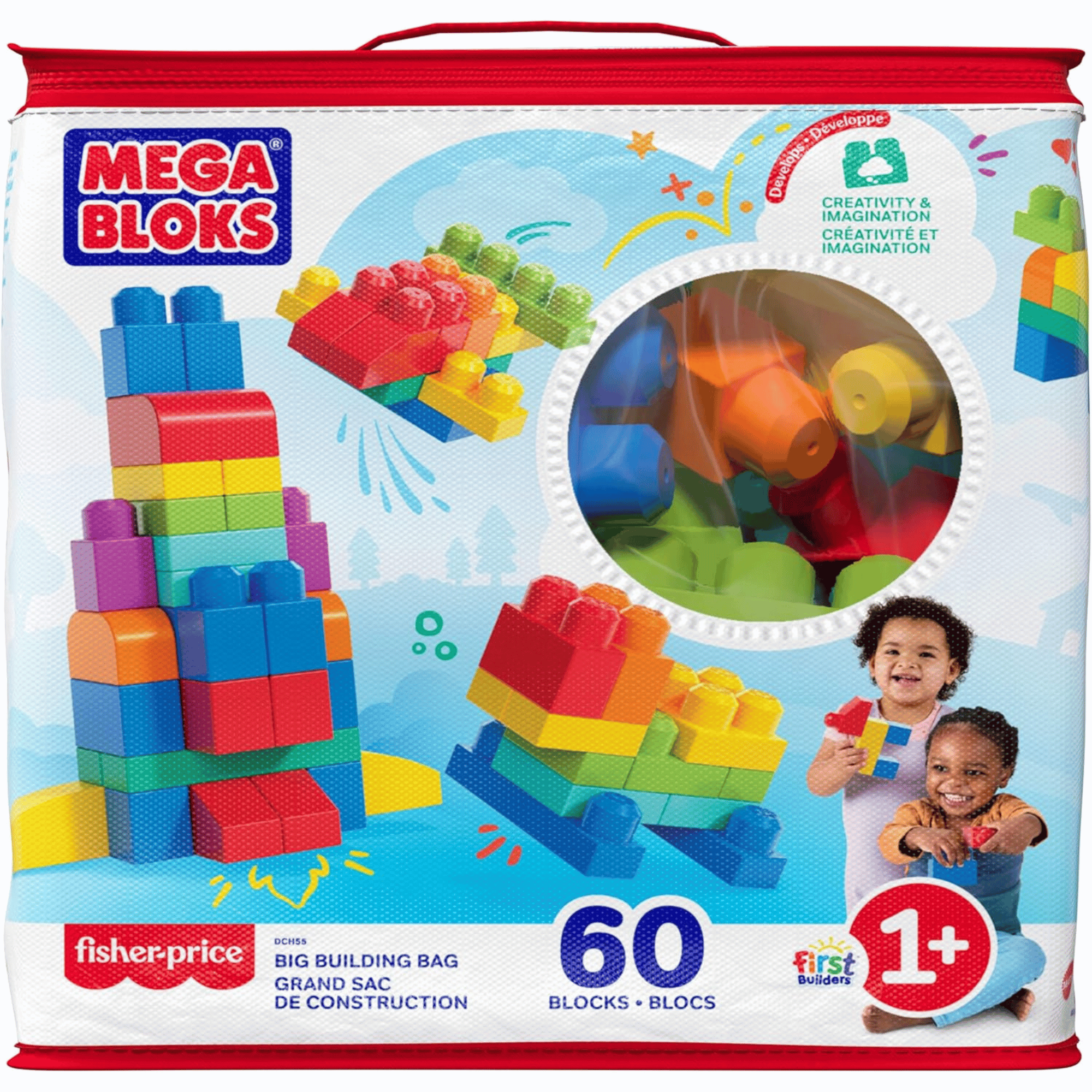 Mega Bloks Bolsa Clasica Con 60 Bloques De Construccion-4