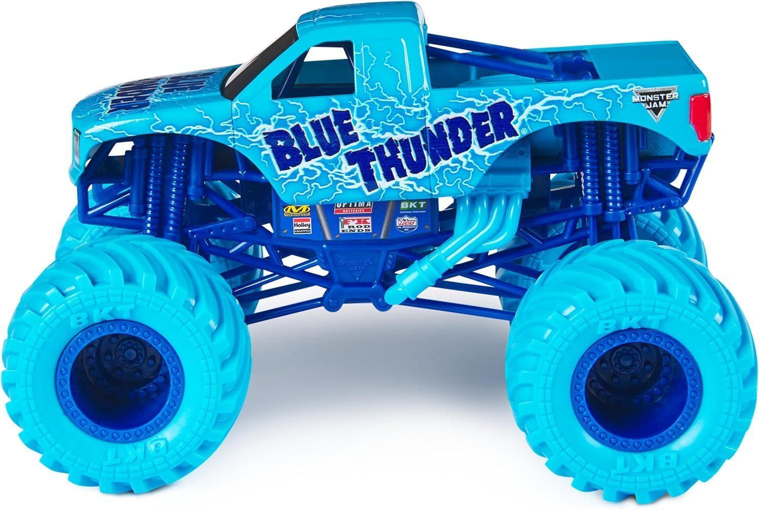 MONSTER JAM VEHICULO  BLUE THUNDER ESCALA 1:24-5
