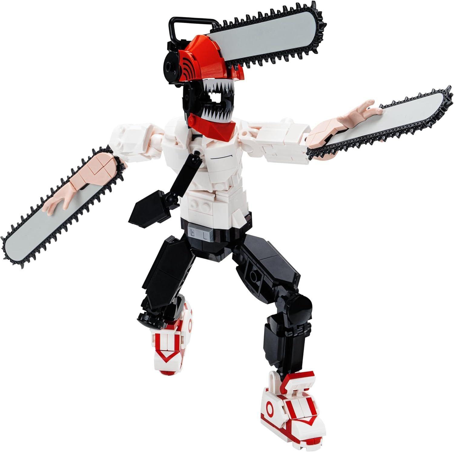 BLDR CHAINSAW MAN JUEGO DE CONSTRUCCION  FIGURA ARTICULADA.-3