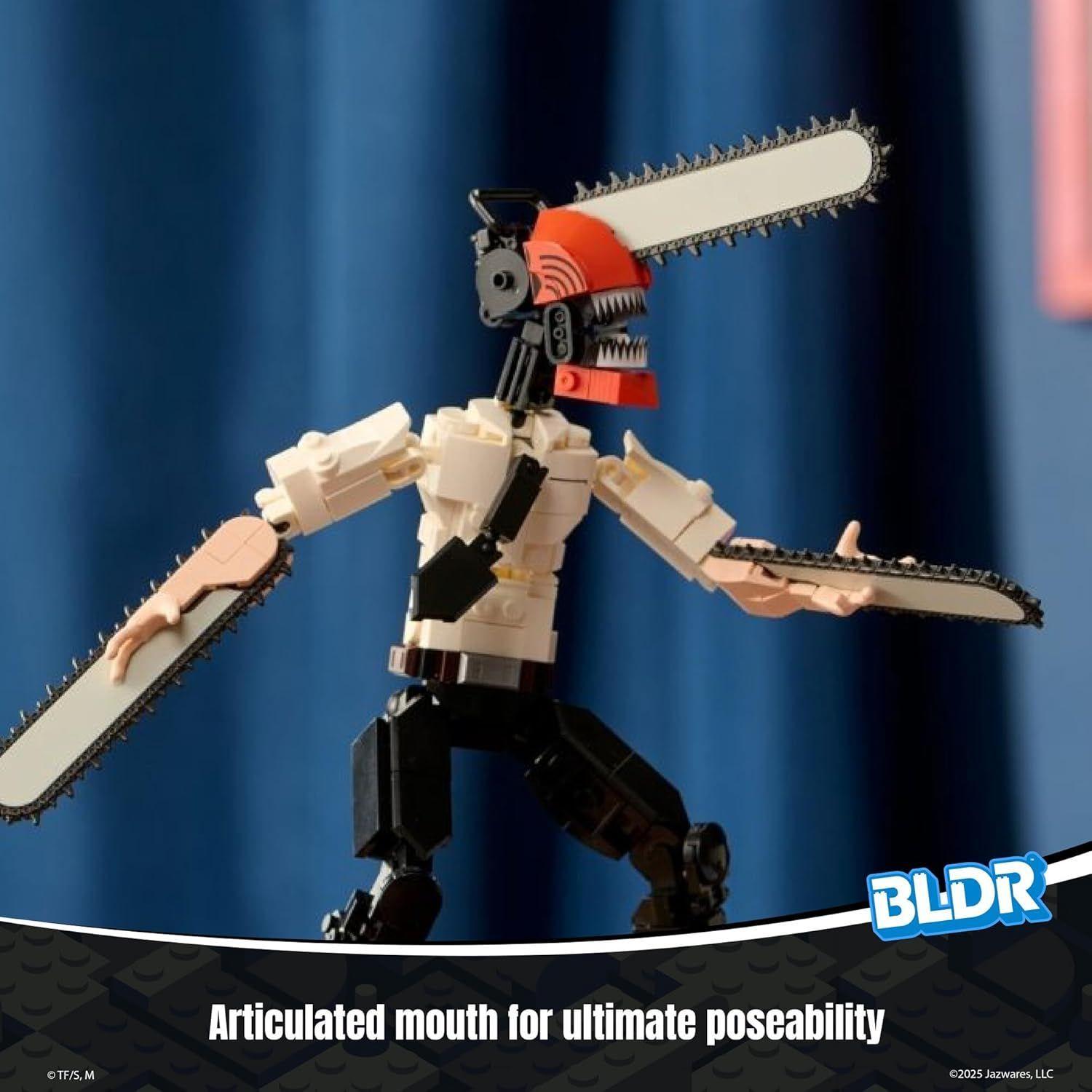 BLDR CHAINSAW MAN JUEGO DE CONSTRUCCION  FIGURA ARTICULADA.-4
