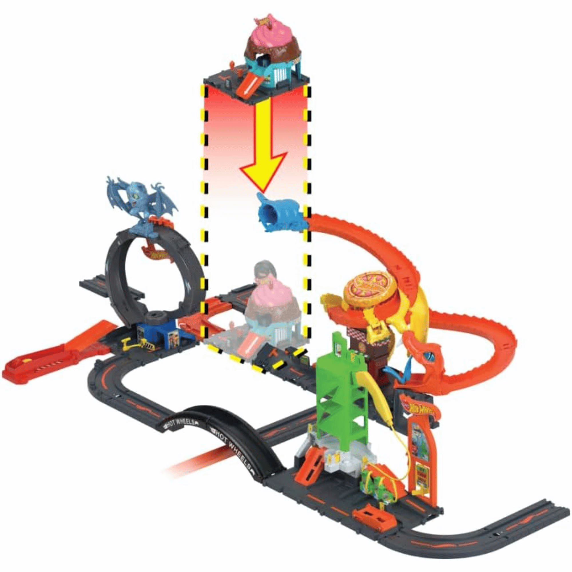 Hot Wheels City Pista De Heladeria En La Ciudad -5