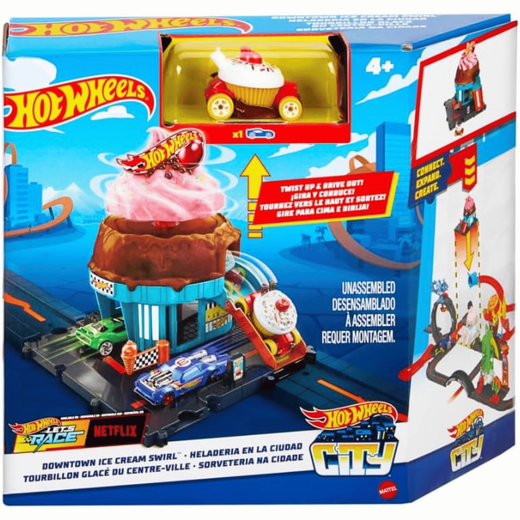 Hot Wheels City Pista De Heladeria En La Ciudad -6