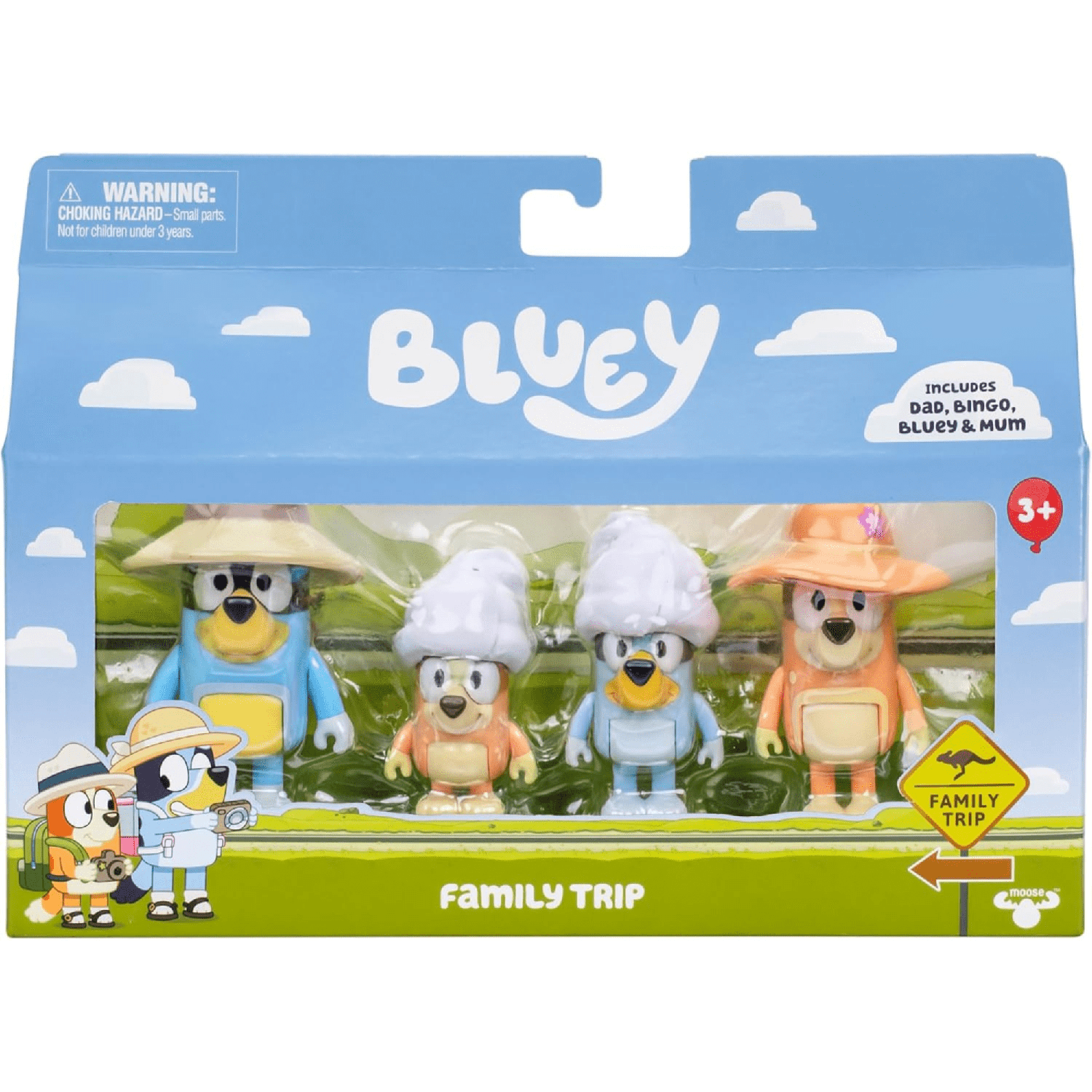 Bluey Pack 4 Figuras De 6 Cm. Viaje Familiar-4