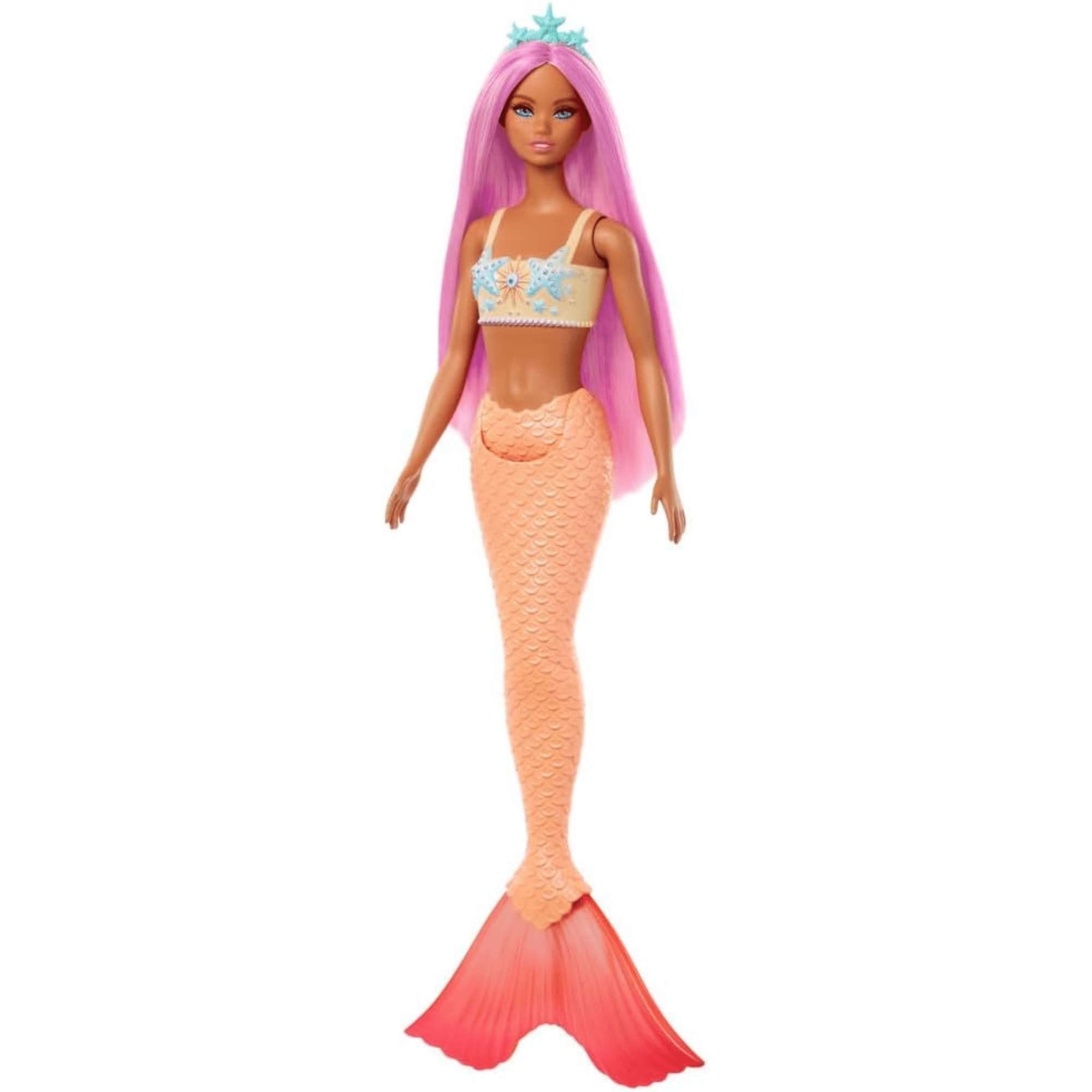 Barbie Muñeca De Sirenas Con Cabello De Fantasia Rosa-3