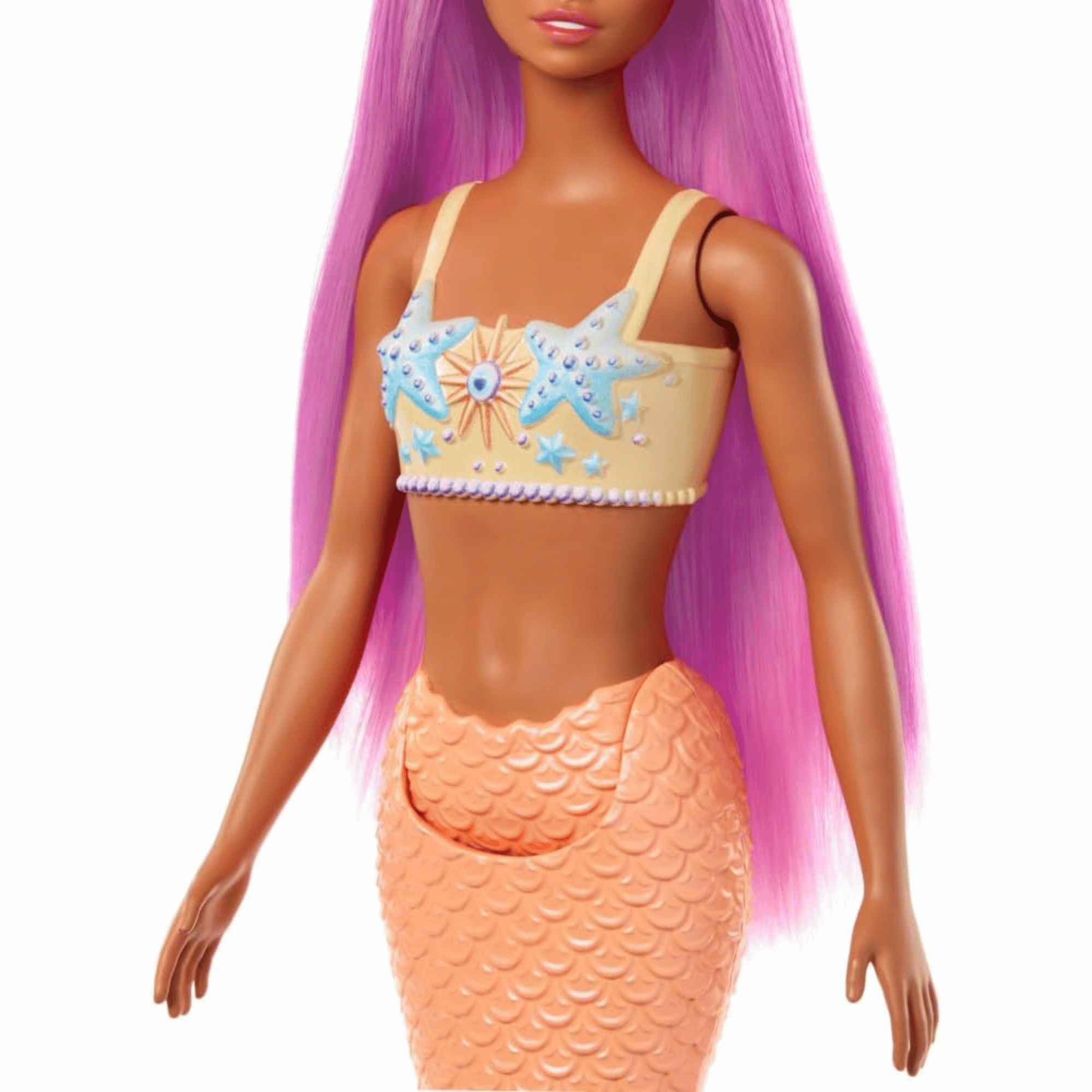 Barbie Muñeca De Sirenas Con Cabello De Fantasia Rosa-5