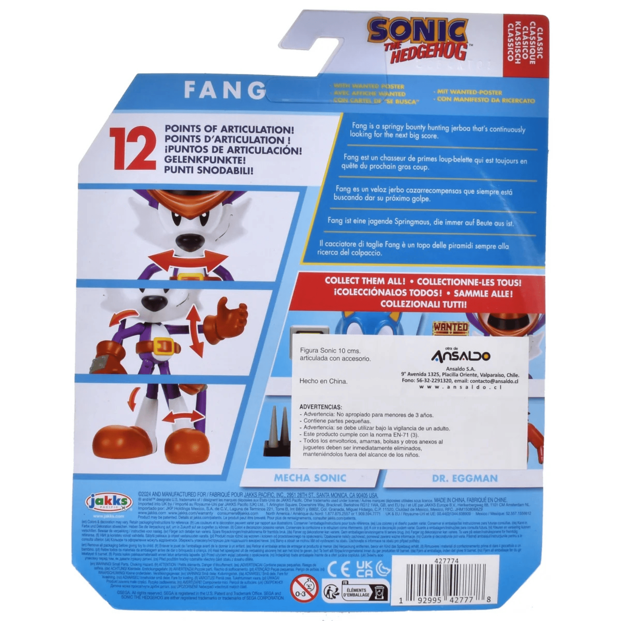 Sonic Figura Con Accesorio 10 Cm Fang-4