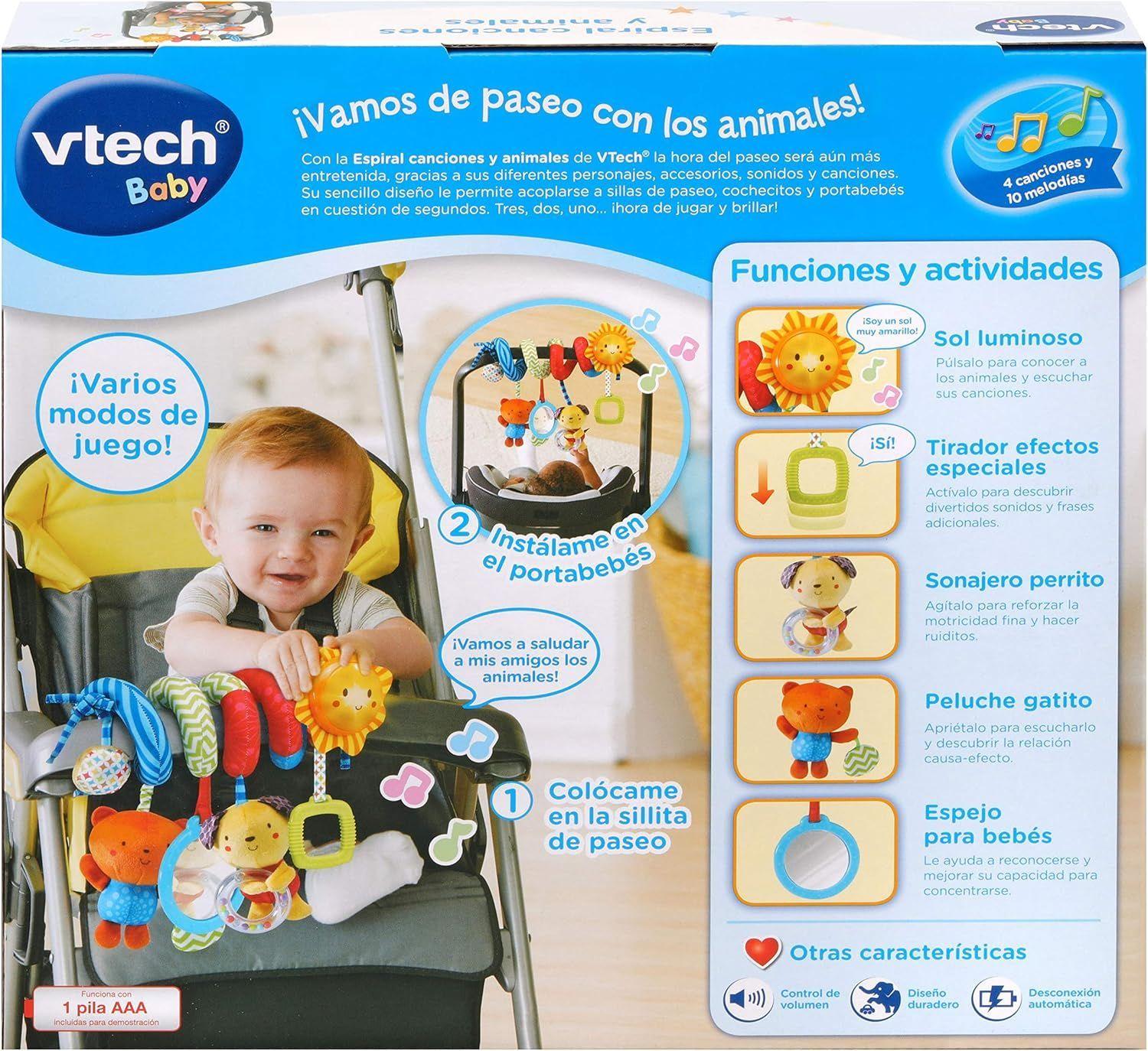 CENTRO DE ACTIVIDADES ESPIRAL CANCIONES Y ANIMALES VTECH BABY-7