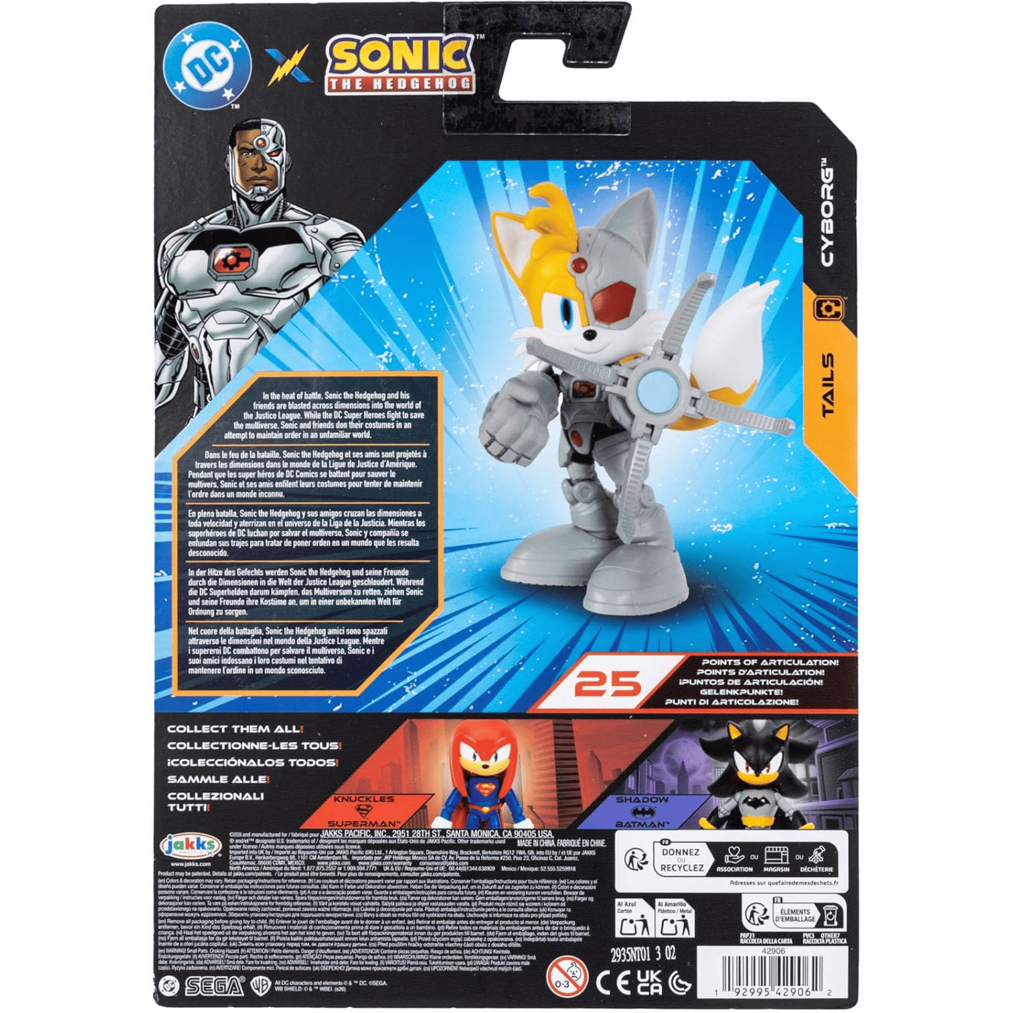 Figura 13 Cm Tails Cyborg Sonic DC Comics-6