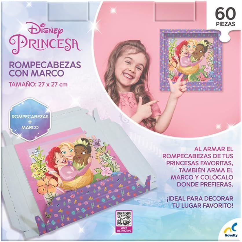 ROMPECABEZAS CON MARCO PRINCESS DISNEY 60 PZS.-4