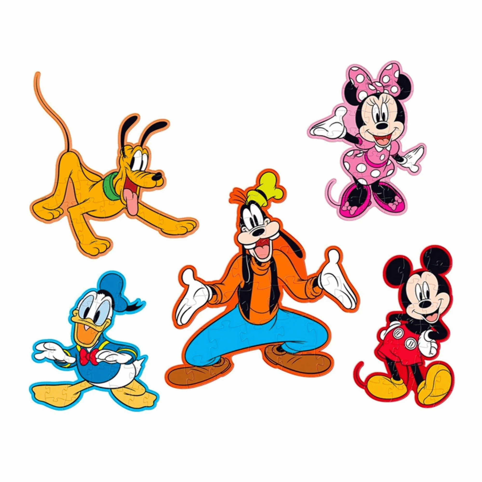 Rompecabezas Con Forma 5 En 1 Mickey -1