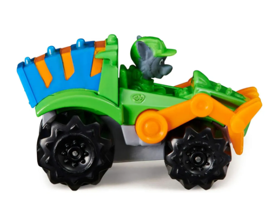 PAW PATROL VEHICULO METALICO ROCKY TRUE METAL DINO RESCUE-2