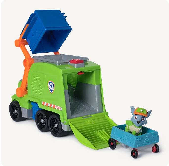 PAW PATROL CAMION DE RECICLAJE RUSH & ROLL-4