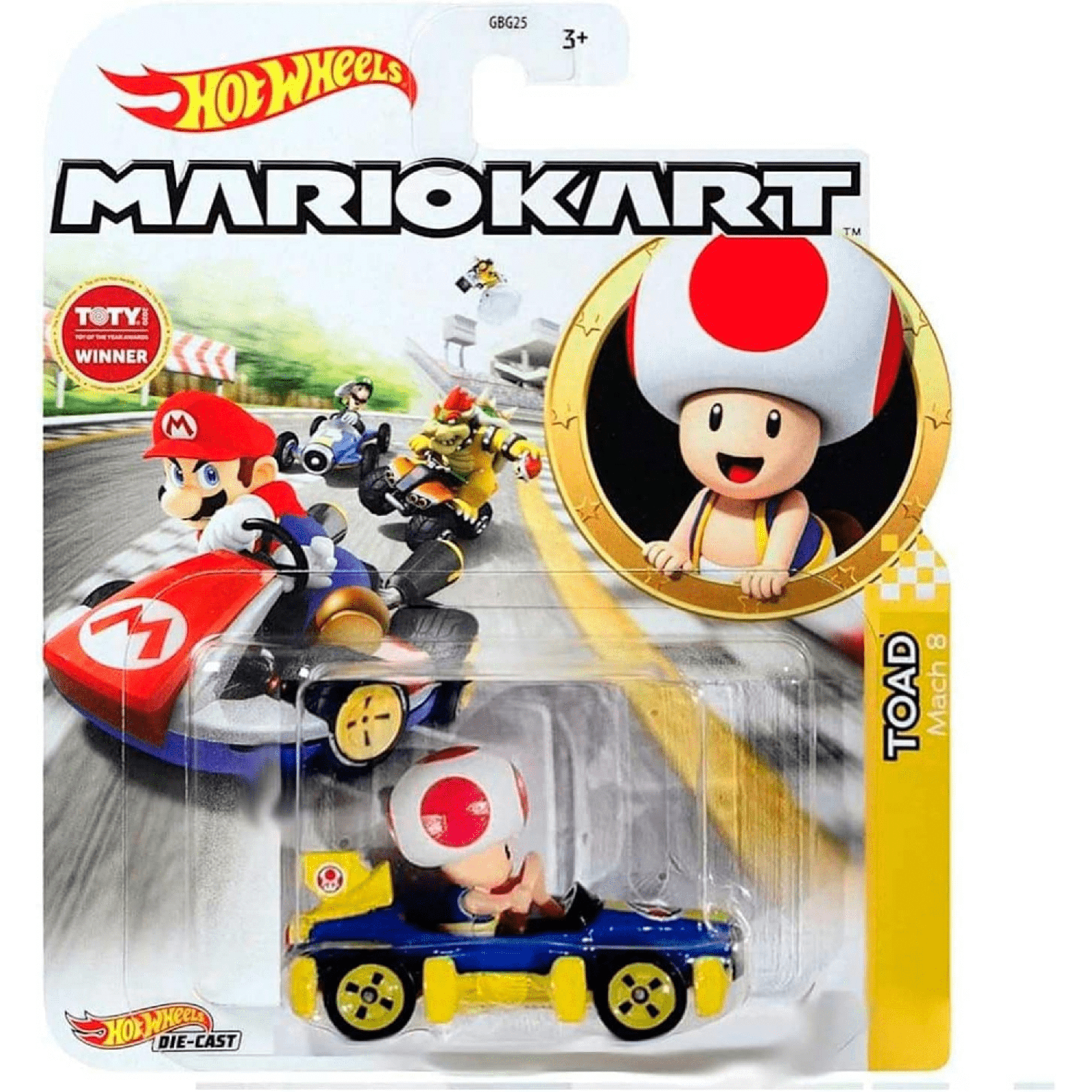 Hot Wheels Vehículo Mario Kart - Toad-4