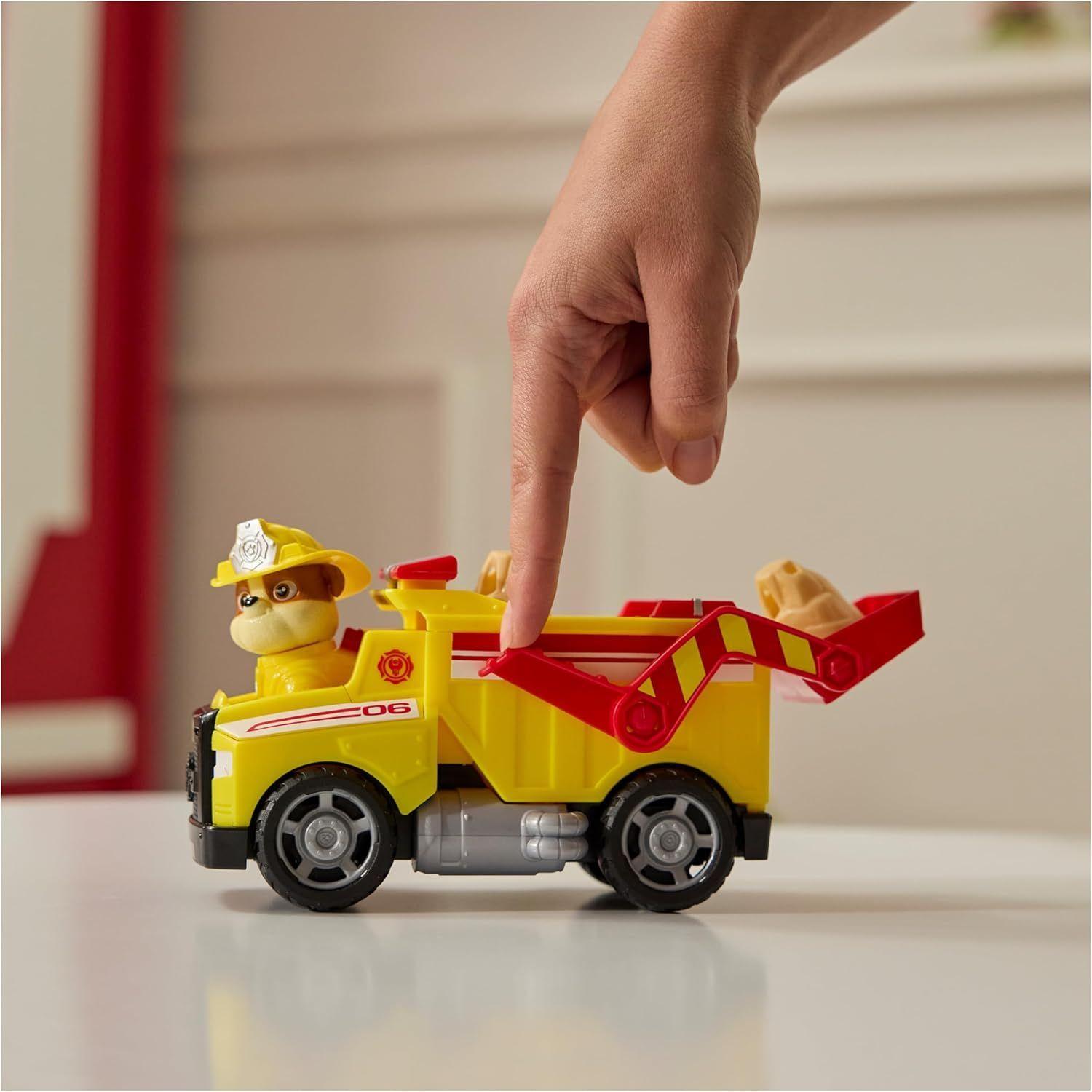 PAW PATROL RUBBLE VEHICULO VOLQUETE CAMION DE RESCATE FIRE RESCUE-2