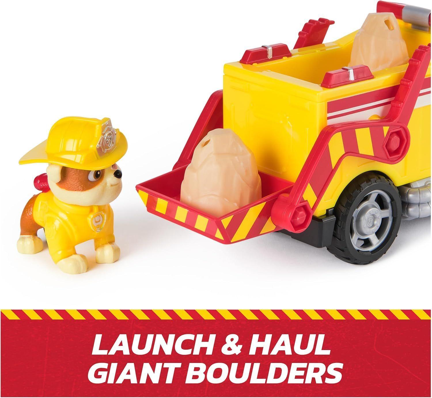 PAW PATROL RUBBLE VEHICULO VOLQUETE CAMION DE RESCATE FIRE RESCUE-6