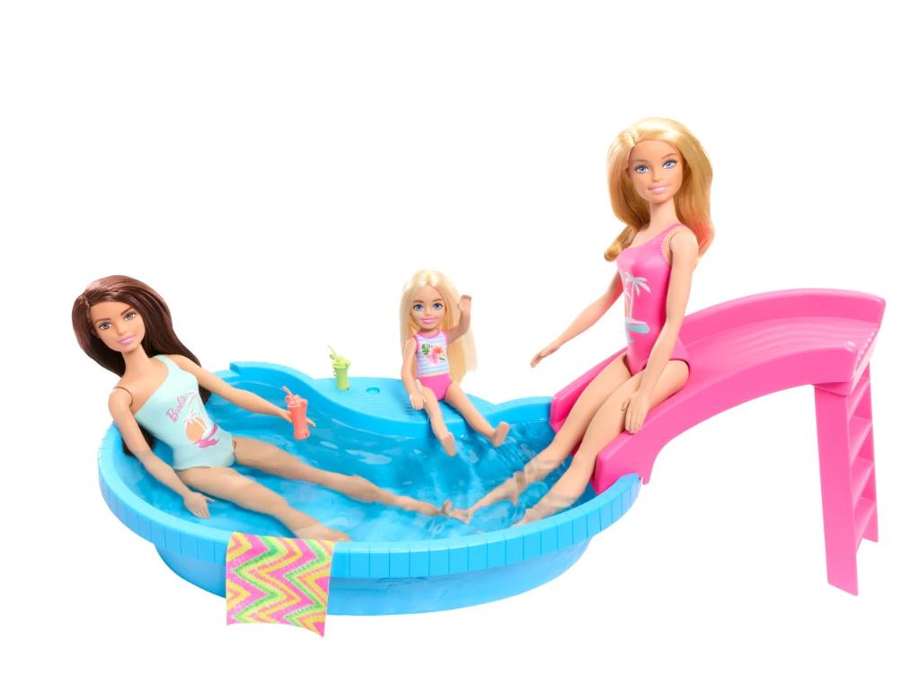 BARBIE SET DE JUEGO PISCINA GLAM CON MUÑECA -3