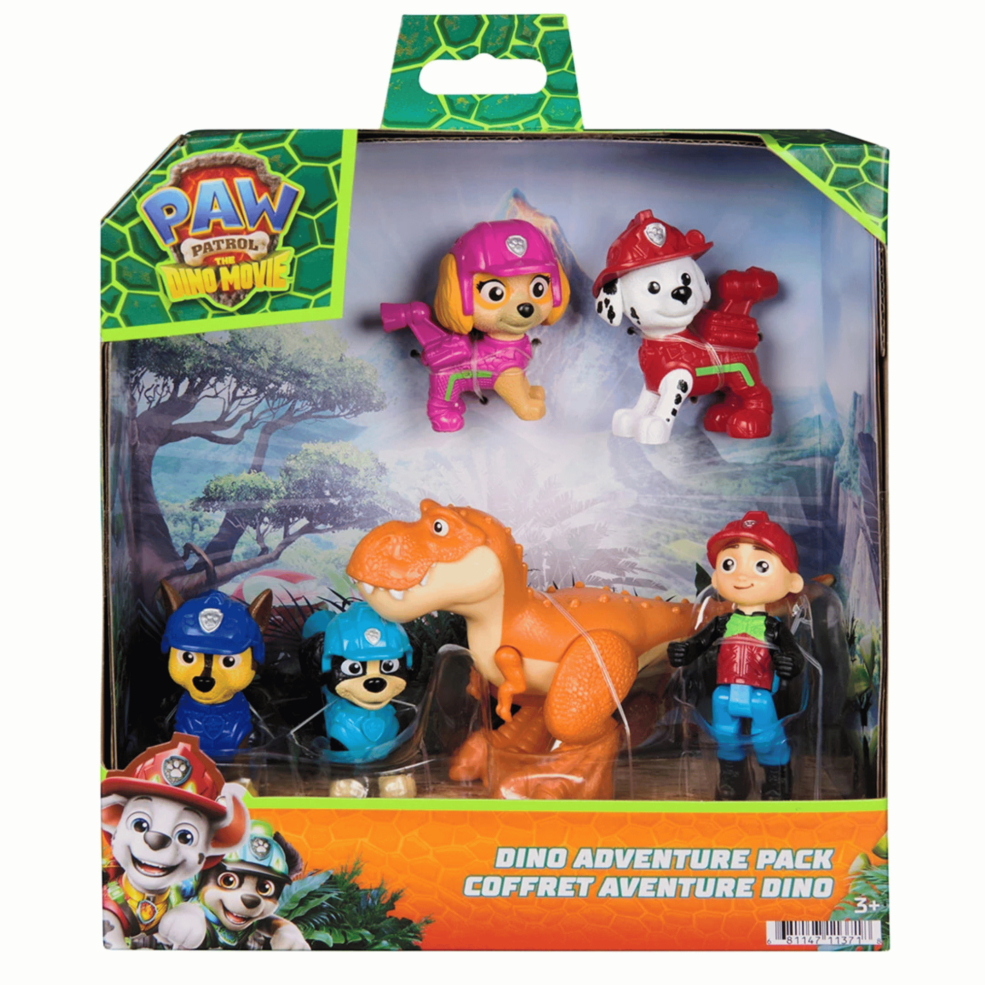 Paw Patrol Dino La Pelicula Pack 6 Figuras De Equipo-0