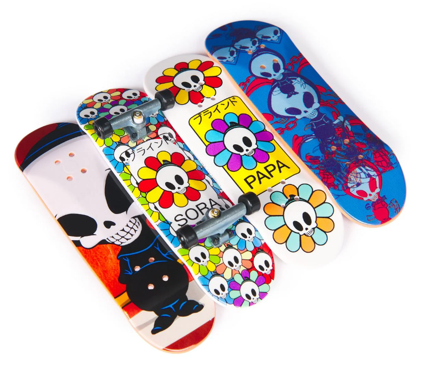 TECH DECK SKATE DEDOS PACK 4 PATINETAS + ACCESORIOS -  MODELO ALEATORIO-6