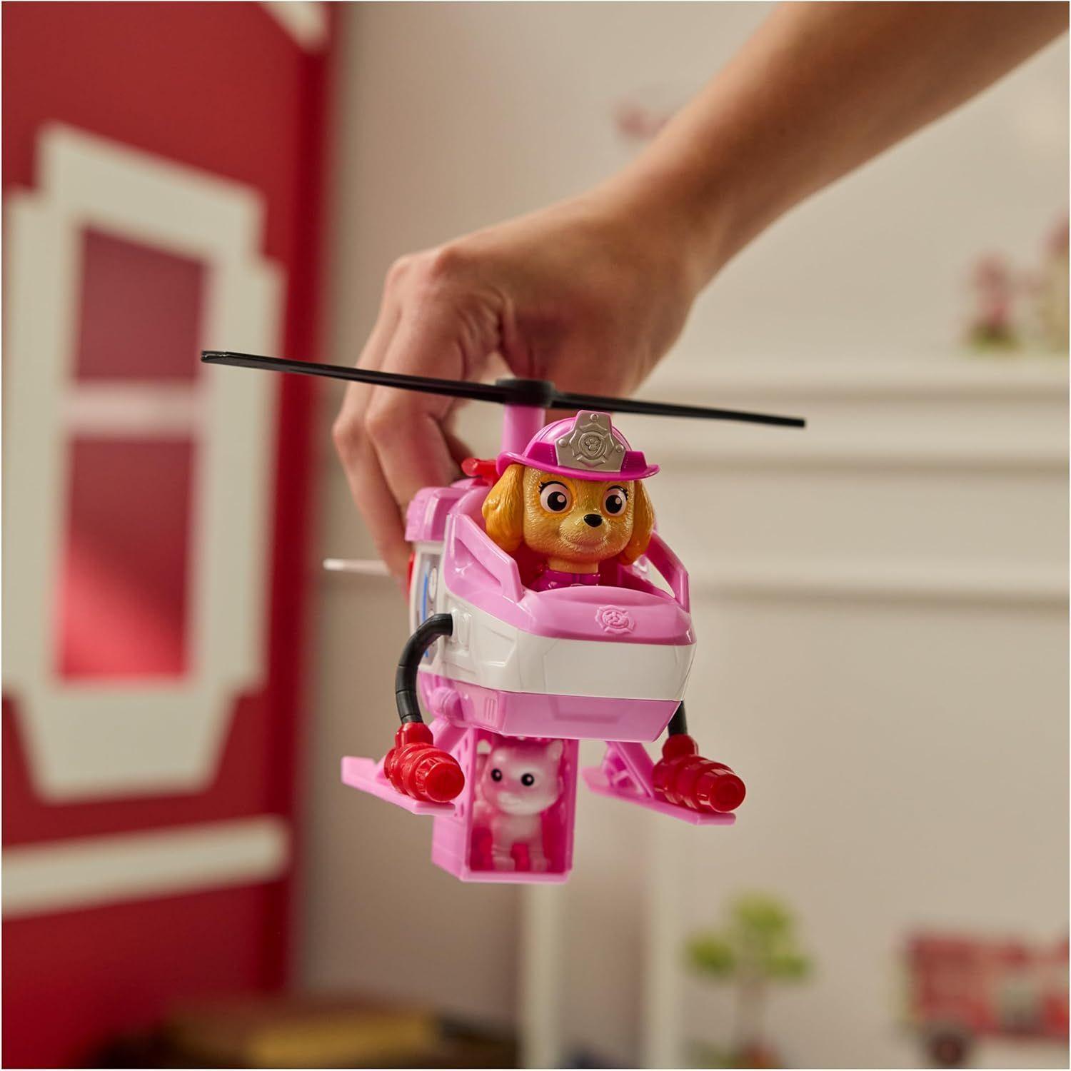 PAW PATROL SKYE VEHICULO RESCATE AEREO HELICOPTERO FIRE RESCUE -6