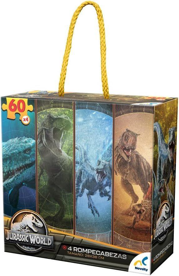 PUZZLE 4 EN 1 JURASSIC WORLD 60 PZS-3