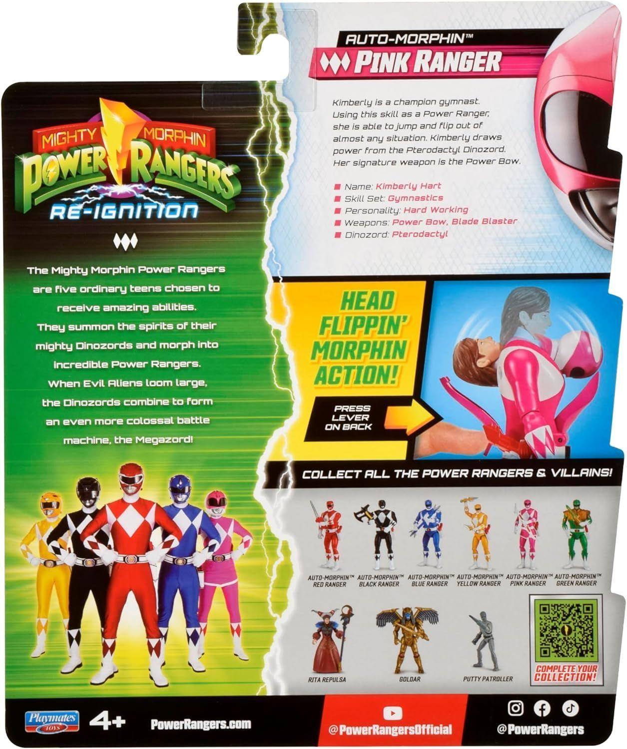 POWER RANGERS AUTO-MORPHIN FIGURA DE ACCION C/ACCESORIOS.-6
