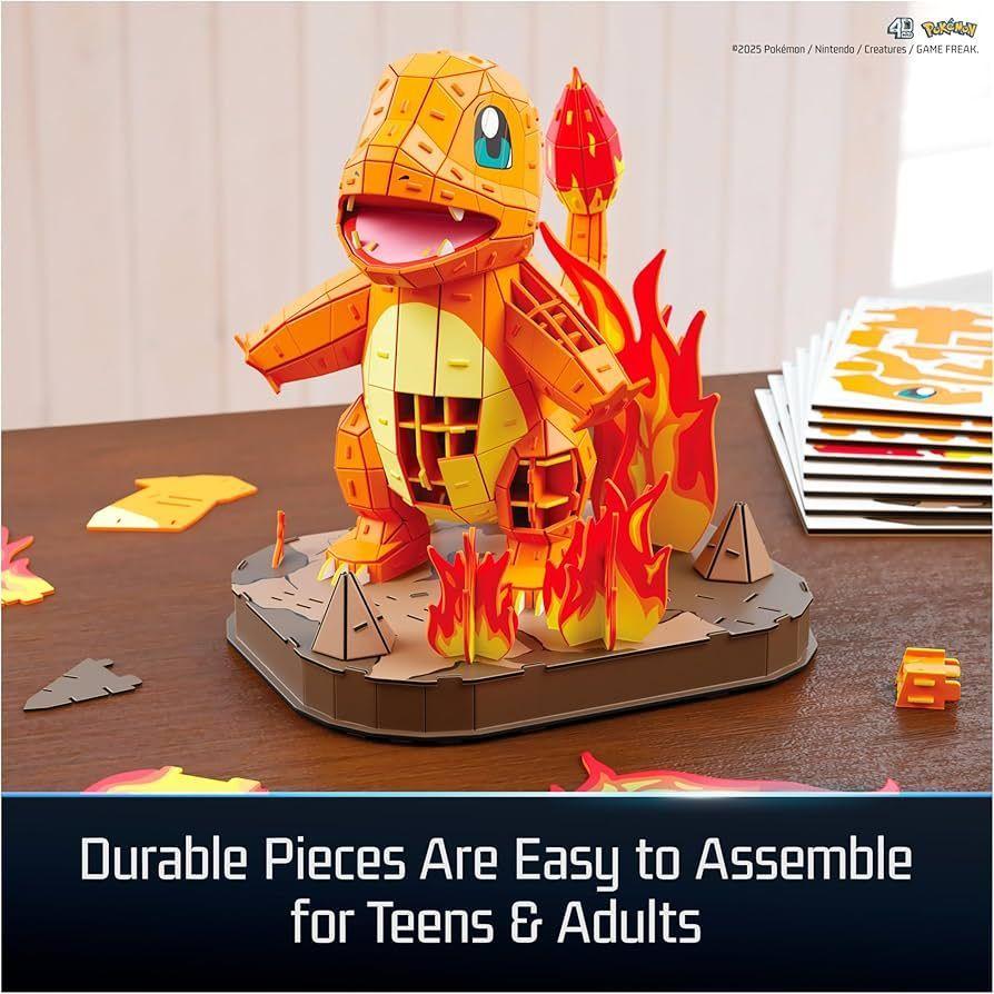 POKEMON PUZZLE 3D FIGURA CHARMANDER 4D BUILD-5