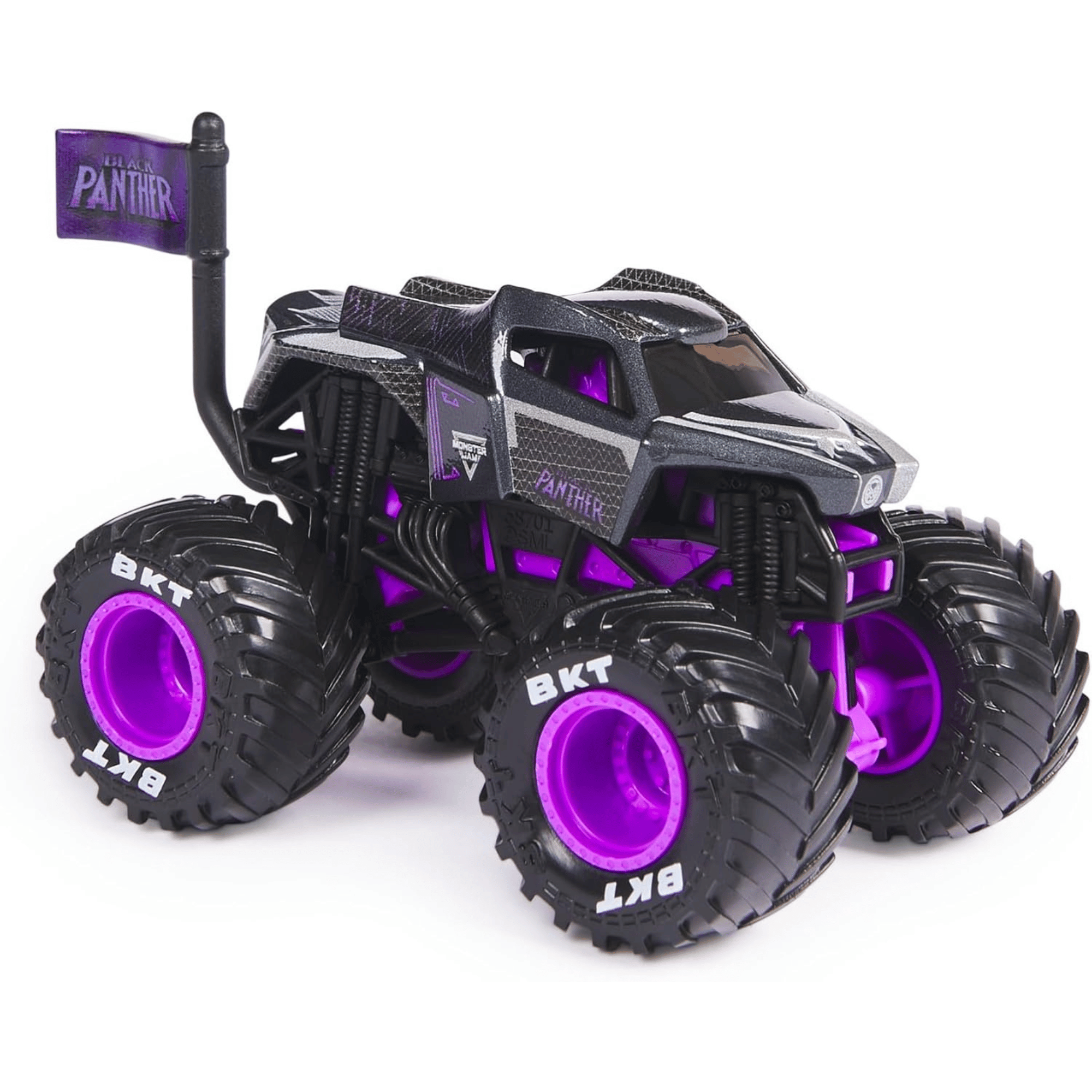Monster Jam Marvel Vehiculo Escala 164 Pantera Negra-0
