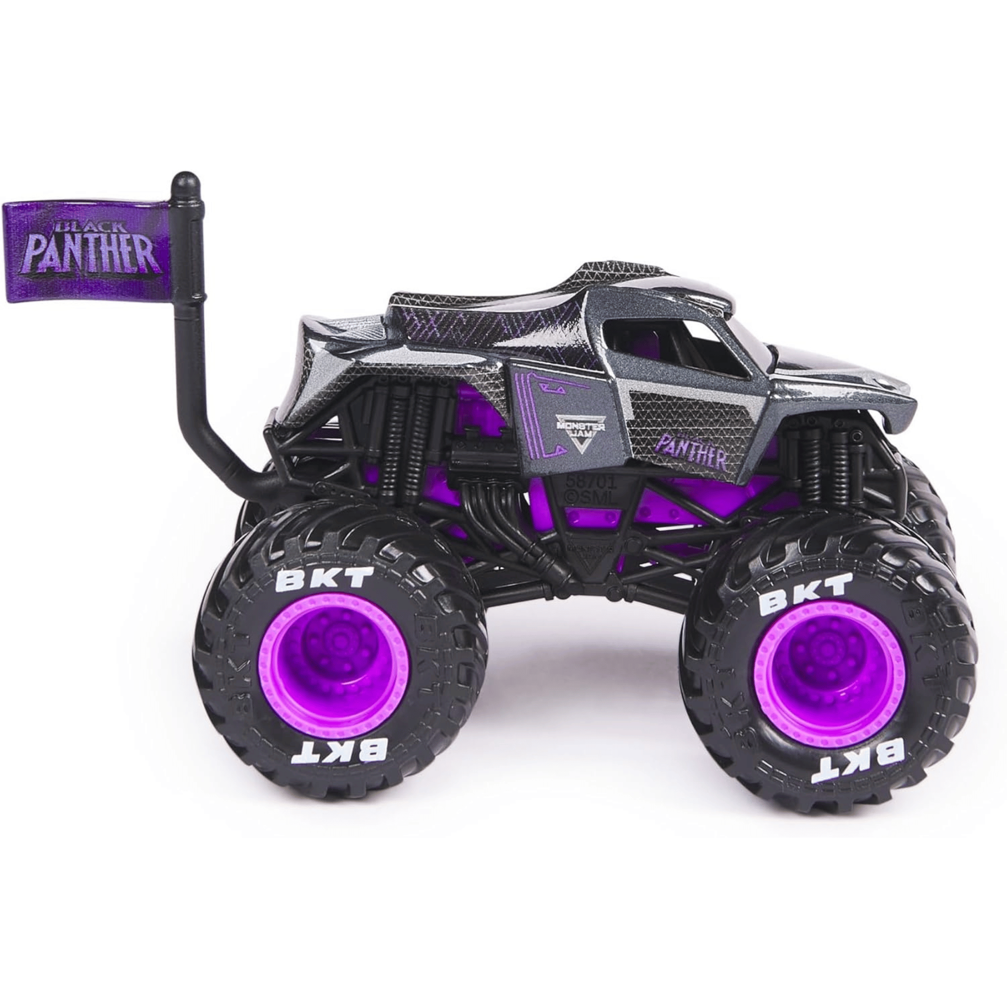 Monster Jam Marvel Vehiculo Escala 164 Pantera Negra-3