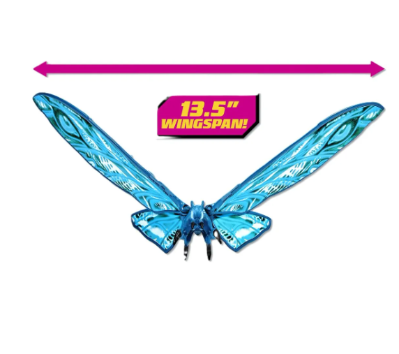 FIGURA MOTHRA 15 cms. Monsterverse Godzilla King Of The Monsters Juguete Playmates Alas Articuladas -5