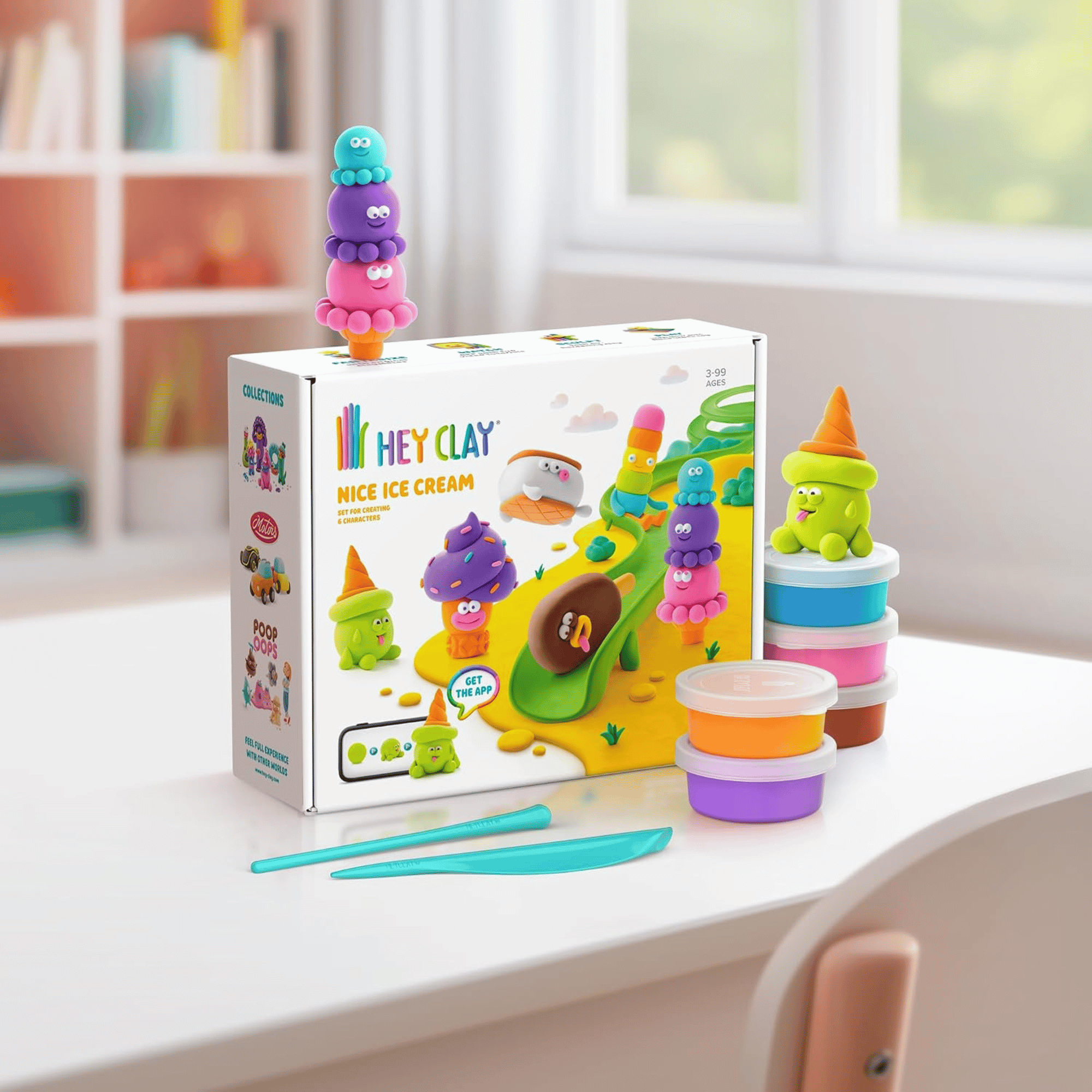 Hey Clay Nice Ice Cream Set De Plasticinas-5