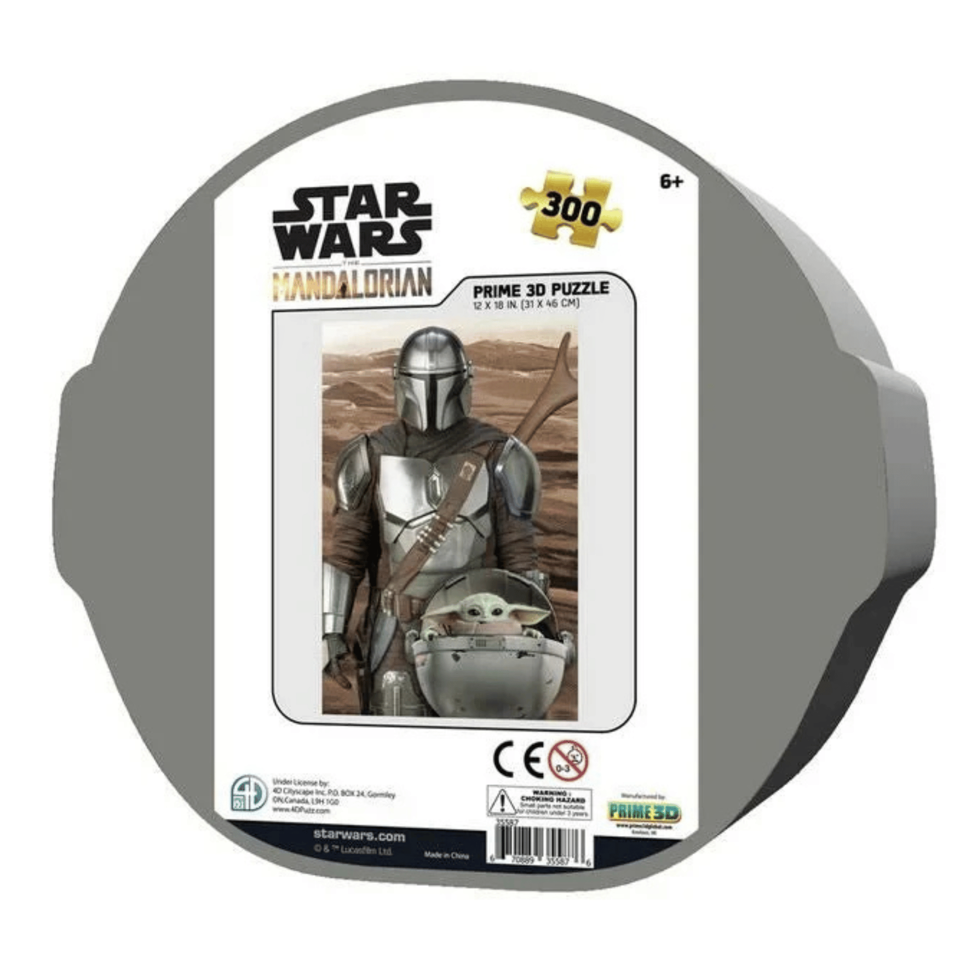 Puzzle Lenticular Mandalorian Caja 3D Star Wars 300 Piezas-4