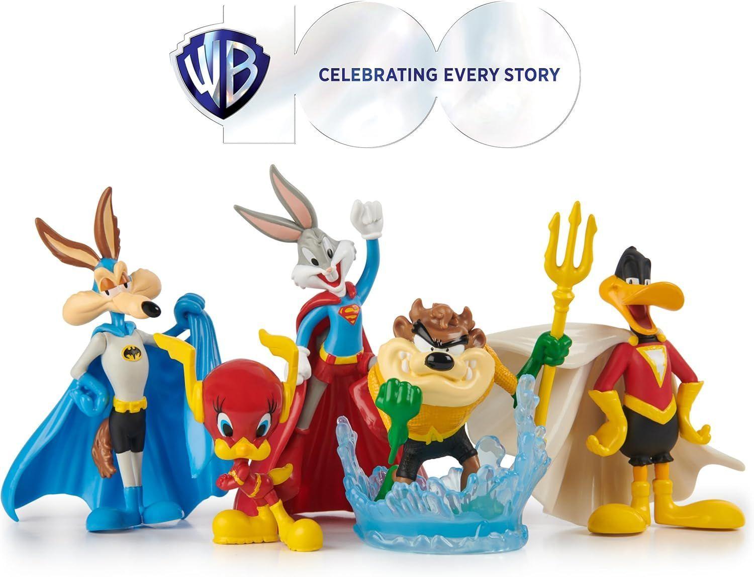 LOONEY TUNES PACK 5 FIGURAS DE ACCION SUPER HEROES -7