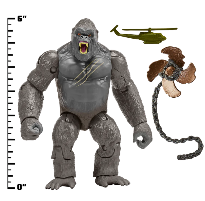 FIGURA KONG SKULL ISLAND Monsterverse Juguete Articulado Playmates Coleccionable King Kong 15 cms.-3