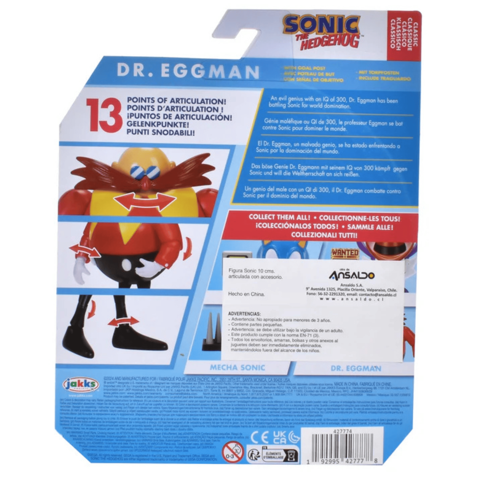 Sonic Figura Con Accesorio 10 Cm Dr. Eggman-5