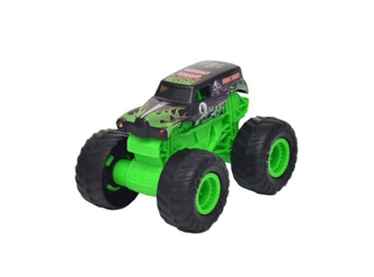 MONSTER JAM SET 2 VEHICULOS GRAVE DIGGER VS MEGALODON CON LUZ  ESCALA 1:43-2