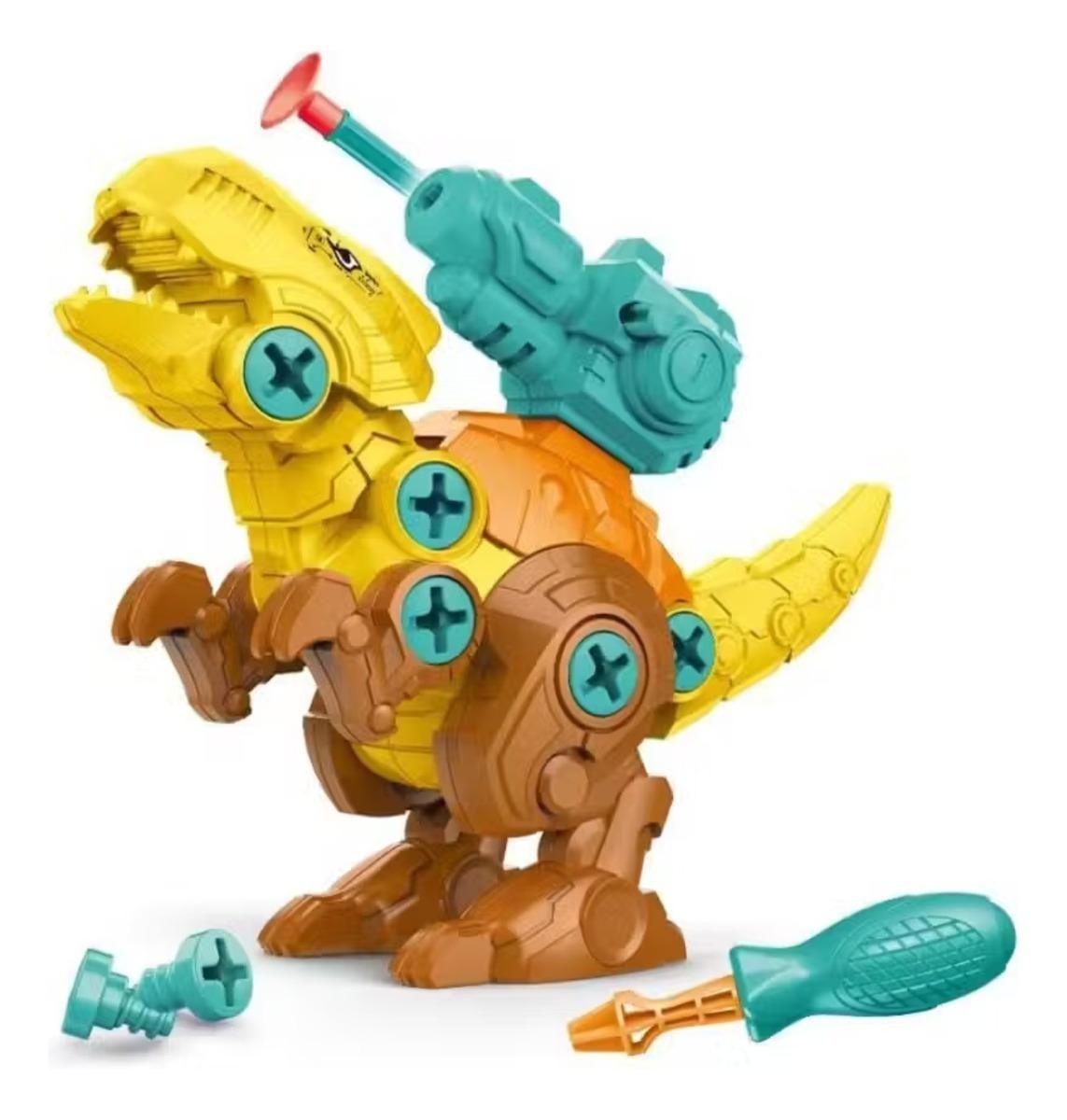 DINOSAURIO ARMABLE 17 CMS  CON TALADRO Y ACCESORIOS - TIRANOSAURIO-3