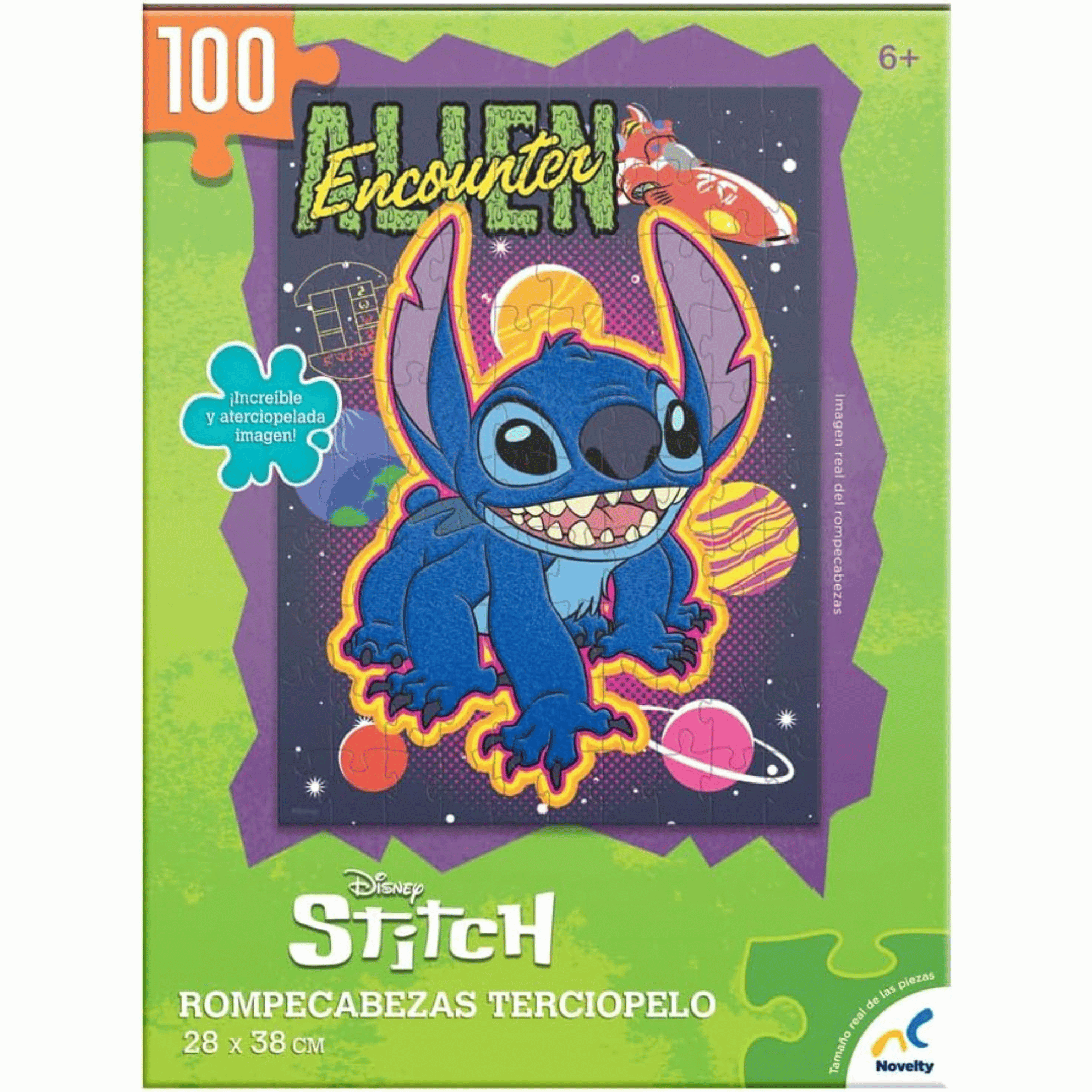 Rompecabezas Disney Stitch Con Terciopelo 48 Piezas-4