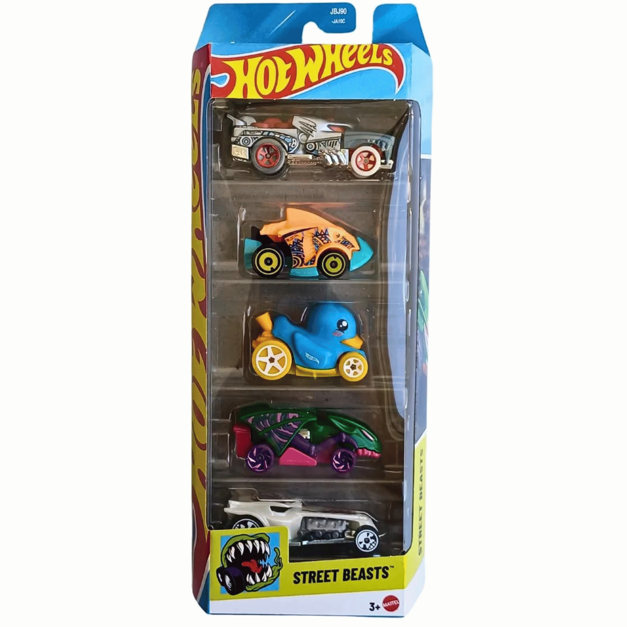 Hot Wheels Pack 5 Autos Basicos Streest Beasts-0