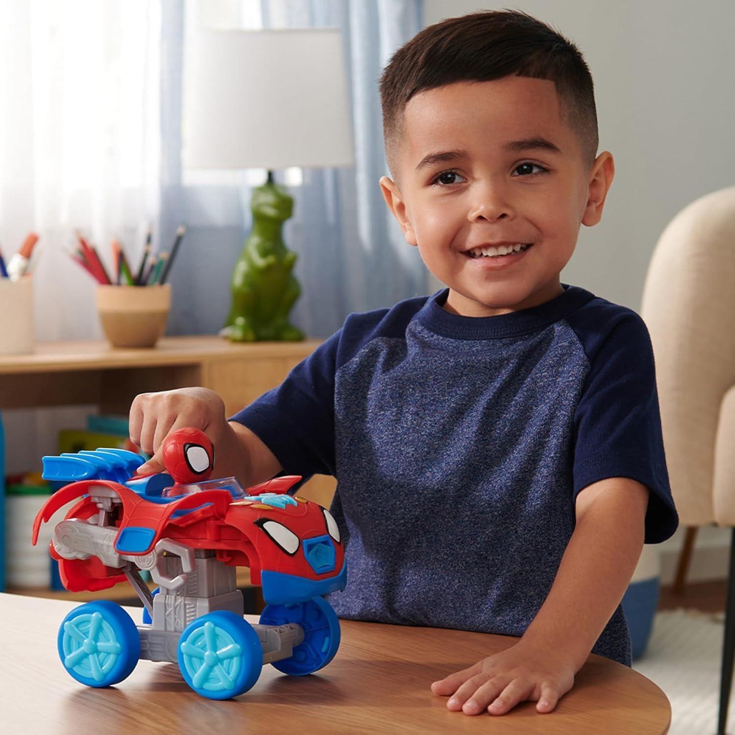 SPIDEY VEHICULO ESCALADOR METALICO TELARAÑA -4