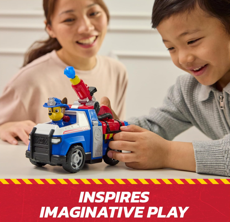 PAW PATROL CHASE VEHICULO DE RESCATE DE BOMBEROS FIRE RESCUE -6
