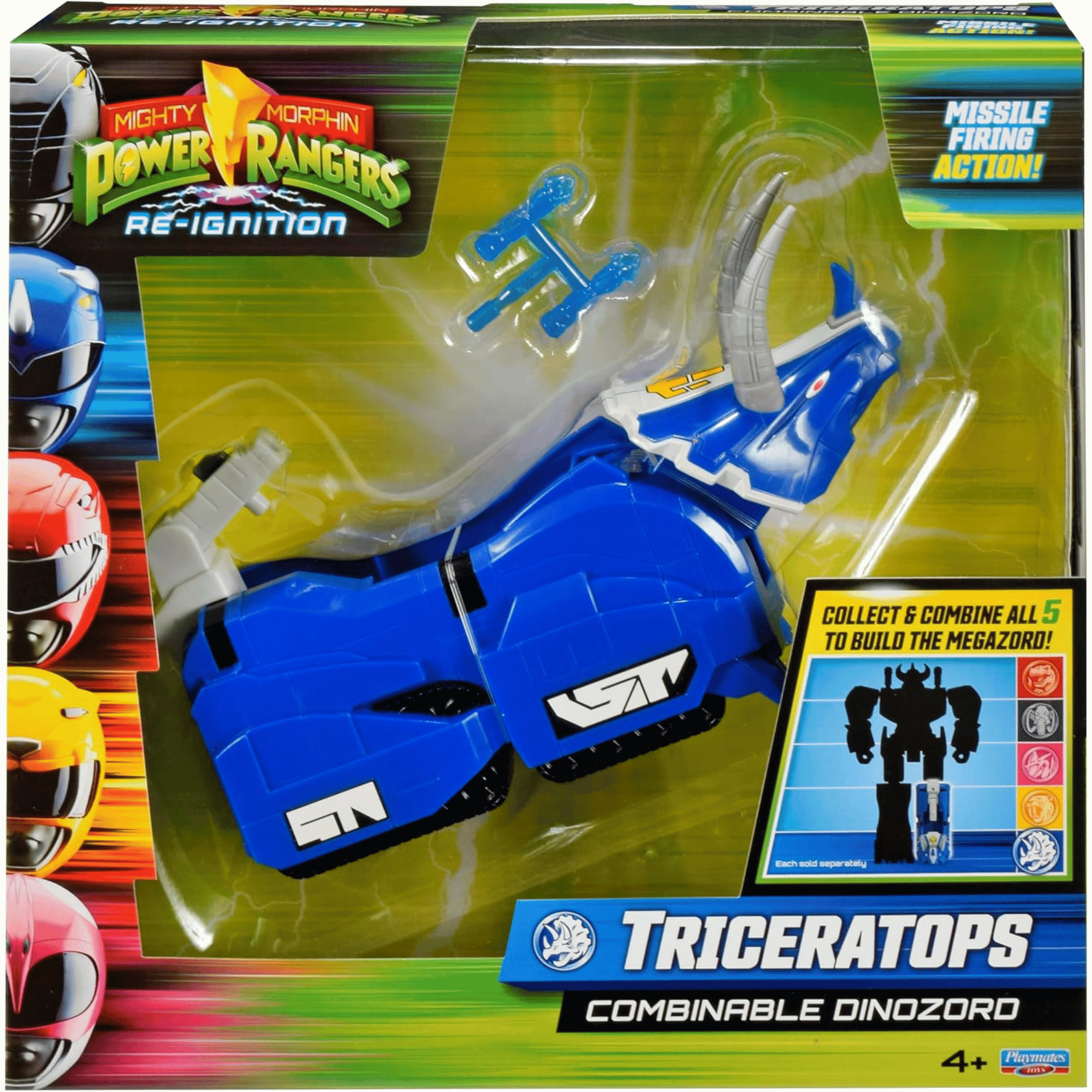 Power Rangers Dinozord Combinable Figura Triceratops-4