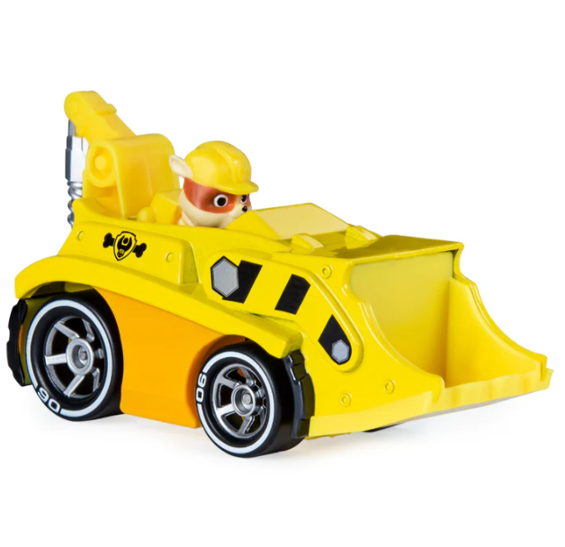 PAW PATROL VEHICULO METALICO RUBBLE TRUE METAL -3