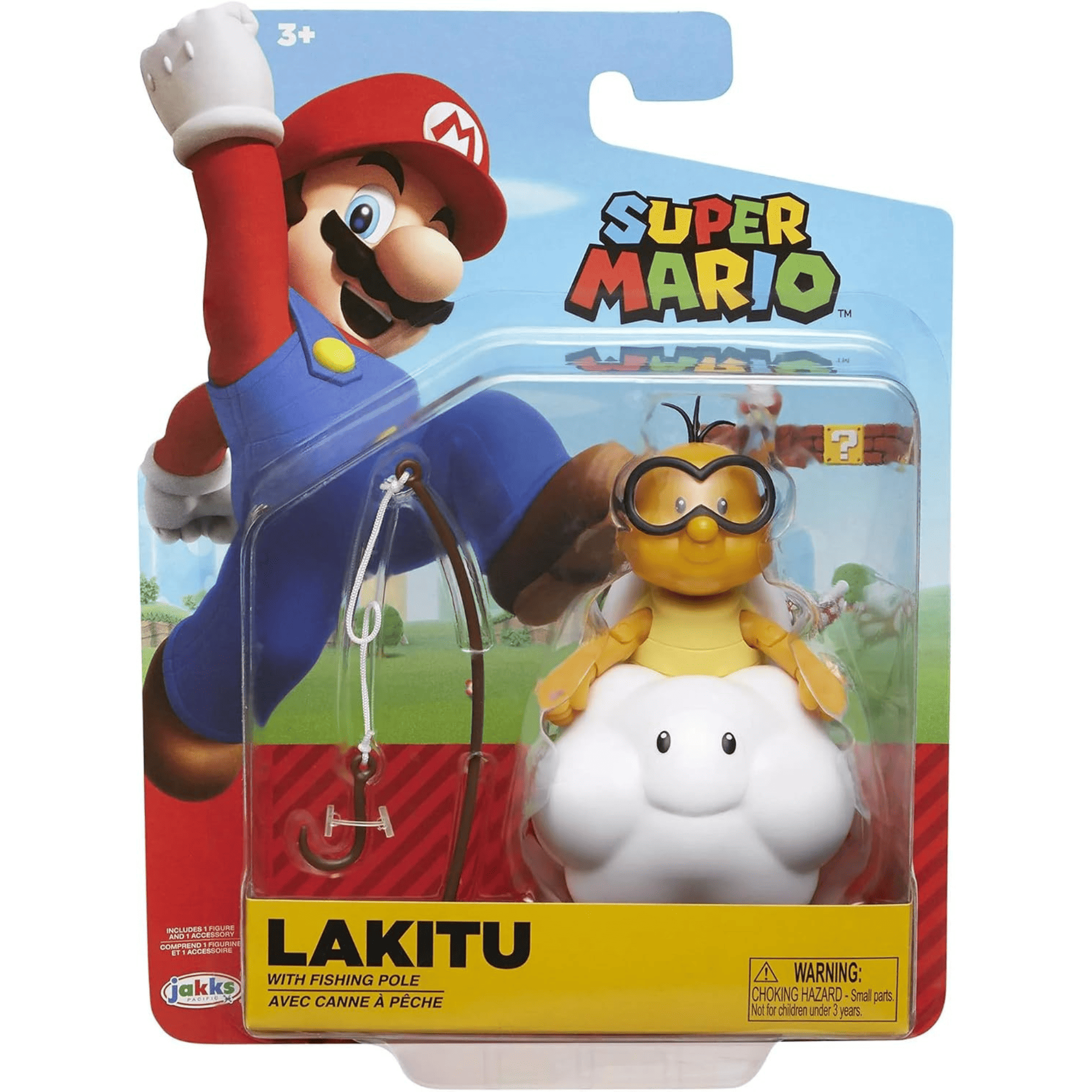 Super Mario Figura Lakitu 10 Cm Con Accesorio -1